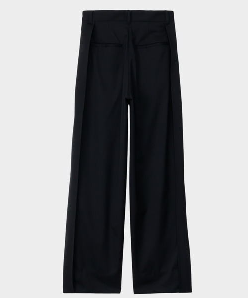 CINOH(チノ)の「HIGH-TWIST WOOL/PANTS(スラックス・レディース・ブラック・38/36)」の7枚目の写真