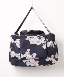 【PAUL & JOE ACCESSOIRES /ポール アンド ジョー アクセソワ 】 TRAVEL BOSTON　クリザンテーム＆ヌネット柄 折りたたみボストンバッグ