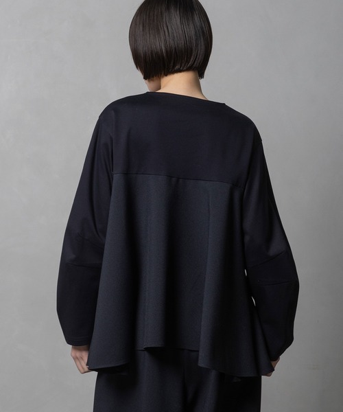 MARECHAL TERRE(マルシャルテル)の「Aラインコンビネーショントップス(その他トップス・レディース・ブラック/ダークブラウン/ネイビー/グレー・MEDIUM)」の16枚目の写真