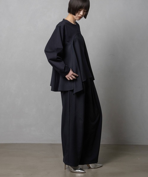 MARECHAL TERRE(マルシャルテル)の「Aラインコンビネーショントップス(その他トップス・レディース・ブラック/ダークブラウン/ネイビー/グレー・MEDIUM)」の12枚目の写真