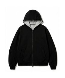 ESSENTIALS 2WAYレイヤード配色 ジップアップパーカー 3Color