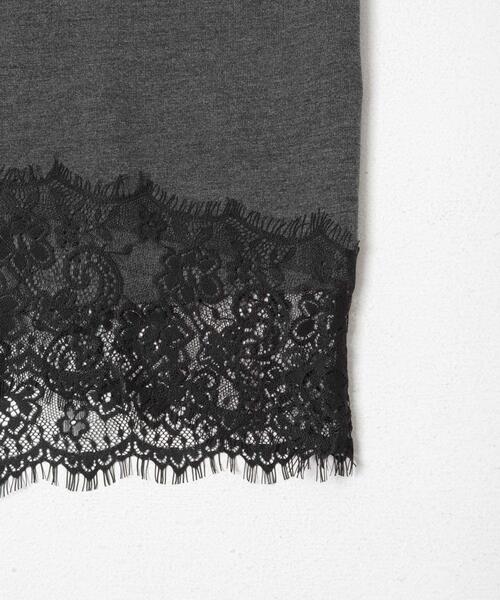 URBAN RESEARCH DOORS(アーバンリサーチドアーズ)の「ダブルフェイス裾レースプルオーバー 26AW(Tシャツ/カットソー・レディース・ネイビー/チャコールグレー/アイボリー・FREE)」の21枚目の写真