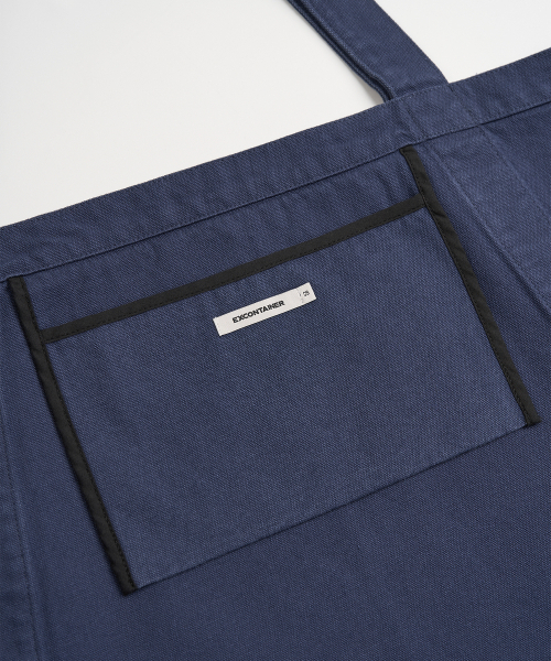 EXCONTAINER（エックスコンテナ）の「ラフキャンバスビッグショッパーバッグ (NAVY)（ショルダーバッグ・メンズ・その他・FREE）」の3枚目の写真