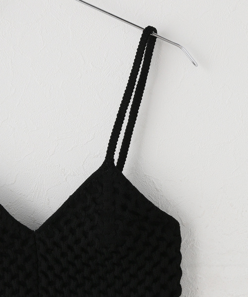 IENA(イエナ)の「MARILYN MOON/マリリンムーン knit camisole キャミソール 4264-163(キャミソール・レディース・アイボリー/ブラック・FREE)」の4枚目の写真