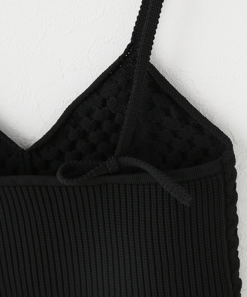 IENA(イエナ)の「MARILYN MOON/マリリンムーン knit camisole キャミソール 4264-163(キャミソール・レディース・アイボリー/ブラック・FREE)」の5枚目の写真