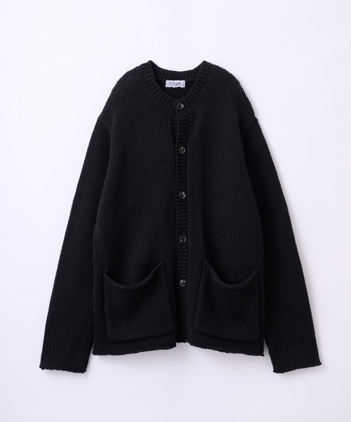 Parts Lab.(パーツラボ)の「【Parts Lab.】Low-Gauge Crewneck Cardigan / ローゲージ クルーネックカーディガン(カーディガン/ボレロ・メンズ・グレー/ブラック/ベージュ・L/S/M)」の11枚目の写真