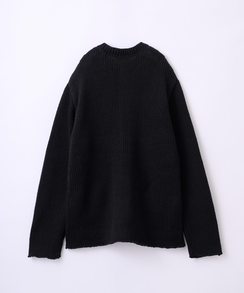 Parts Lab.(パーツラボ)の「【Parts Lab.】Low-Gauge Crewneck Cardigan / ローゲージ クルーネックカーディガン(カーディガン/ボレロ・メンズ・グレー/ブラック/ベージュ・L/S/M)」の12枚目の写真
