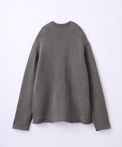 Parts Lab.(パーツラボ)の「【Parts Lab.】Low-Gauge Crewneck Cardigan / ローゲージ クルーネックカーディガン(カーディガン/ボレロ・メンズ・グレー/ブラック/ベージュ・L/S/M)」の14枚目の写真