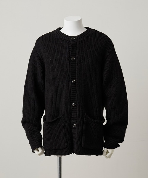 Parts Lab.(パーツラボ)の「【Parts Lab.】Low-Gauge Crewneck Cardigan / ローゲージ クルーネックカーディガン(カーディガン/ボレロ・メンズ・グレー/ブラック/ベージュ・L/S/M)」の17枚目の写真