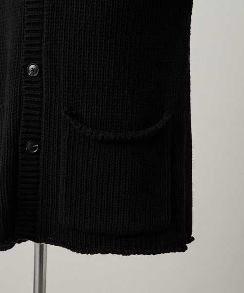 Parts Lab.(パーツラボ)の「【Parts Lab.】Low-Gauge Crewneck Cardigan / ローゲージ クルーネックカーディガン(カーディガン/ボレロ・メンズ・グレー/ブラック/ベージュ・L/S/M)」の20枚目の写真
