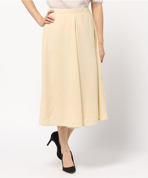 Pierrot(ピエロ)の「ボックスプリーツフレアワイドパンツ(その他パンツ・レディース・レンガ/ブラック/クリーム/ネイビー/カーキ・L/M)」の16枚目の写真