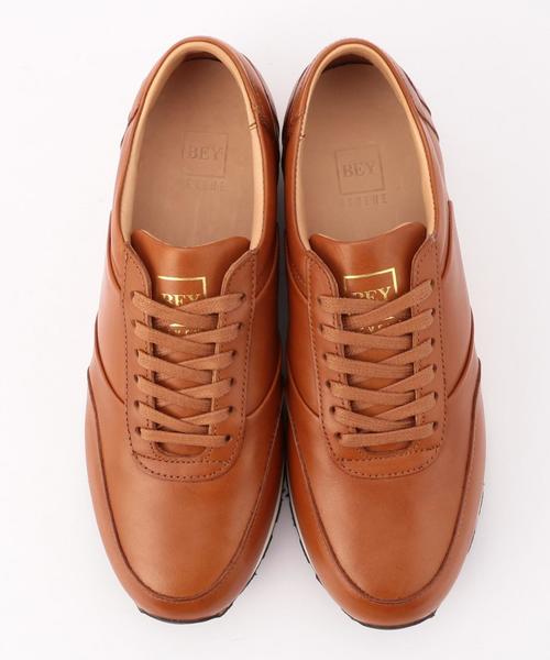 SHIPS（シップス）の「BEYENE: レザー スニーカー（スニーカー・メンズ・キャメル・42/41/40）」の10枚目の写真