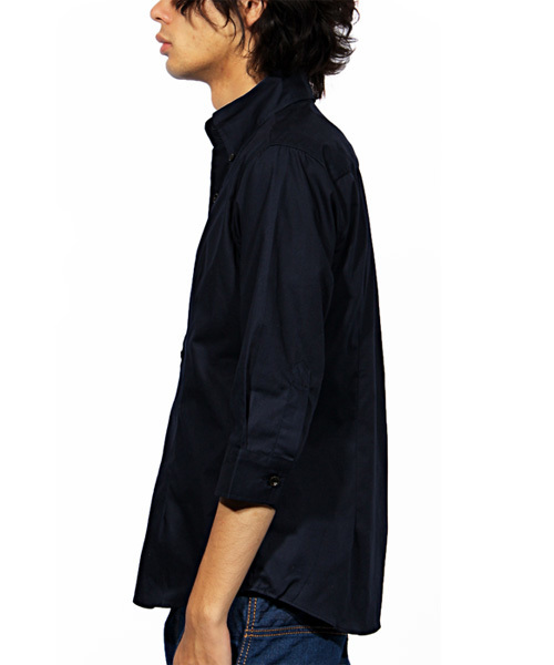 ８(eight)（エイト）の「ブロード 7分袖シャツ 日本製（シャツ/ブラウス・メンズ・グレー/ホワイト/ブラック/ワイン/ネイビー・LARGE/MEDIUM/X-LARGE）」の15枚目の写真