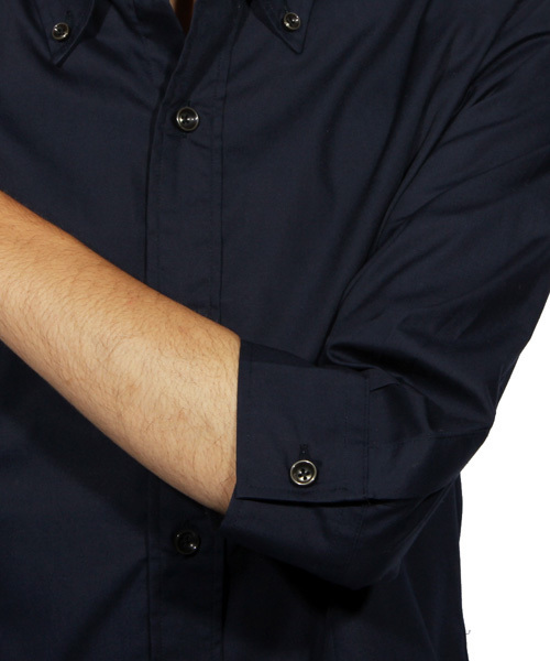 ８(eight)（エイト）の「ブロード 7分袖シャツ 日本製（シャツ/ブラウス・メンズ・グレー/ホワイト/ブラック/ワイン/ネイビー・LARGE/MEDIUM/X-LARGE）」の20枚目の写真