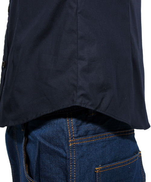 ８(eight)（エイト）の「ブロード 7分袖シャツ 日本製（シャツ/ブラウス・メンズ・グレー/ホワイト/ブラック/ワイン/ネイビー・LARGE/MEDIUM/X-LARGE）」の22枚目の写真