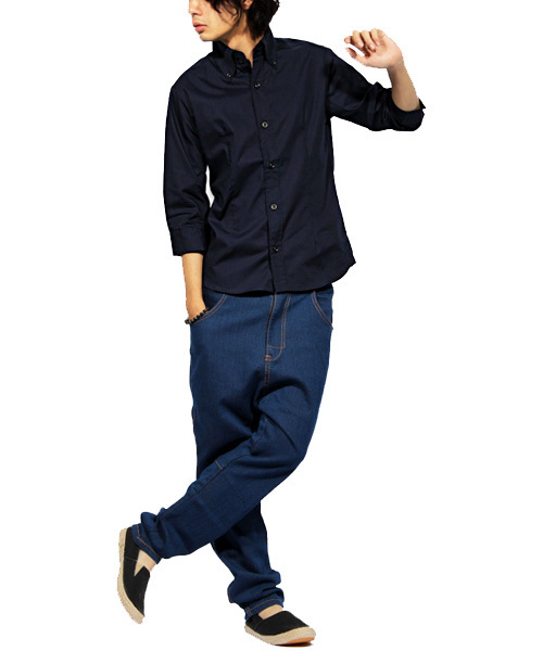 ８(eight)（エイト）の「ブロード 7分袖シャツ 日本製（シャツ/ブラウス・メンズ・グレー/ホワイト/ブラック/ワイン/ネイビー・LARGE/MEDIUM/X-LARGE）」の14枚目の写真