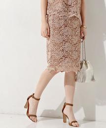 UNITED ARROWS | ○UBCE コード レース タイト スカート 17SS ◆(スカート)