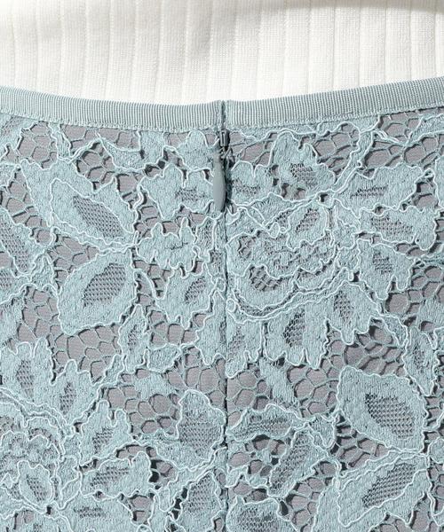 UNITED ARROWS(ユナイテッドアローズ)の「○UBCE コード レース タイト スカート 17SS ◆(スカート・レディース・ターコイズブルー/ネイビー/オフホワイト/ベージュ・34/40/38/36)」の9枚目の写真