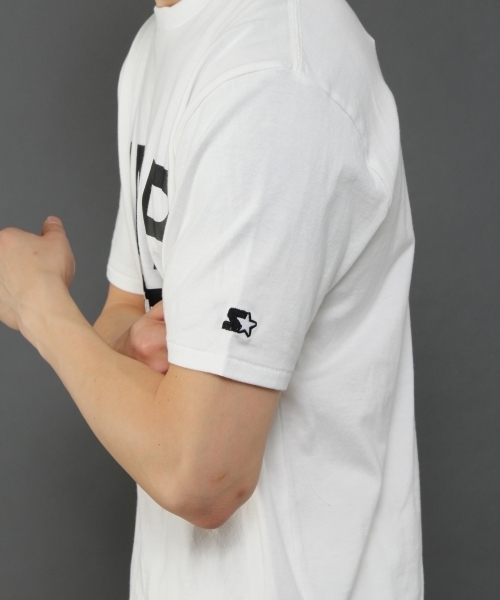 niko and...(ニコアンド)の「<NUMERALS>×STARTERロゴプリントTシャツ(Tシャツ/カットソー・メンズ・ブラック/ホワイト・MEDIUM/LARGE)」の16枚目の写真