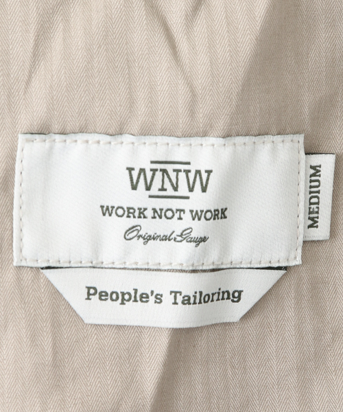 WORK NOT WORK URBAN RESEARCH(ワークノットワークアーバンリサーチ)の「WORK NOT WORK リネンテーパードイージーパンツ (その他パンツ・メンズ・ナチュラル/ブラック・SMALL/MEDIUM/LARGE)」の9枚目の写真