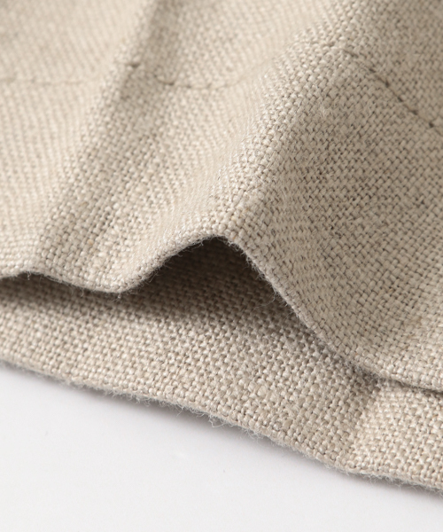 WORK NOT WORK URBAN RESEARCH(ワークノットワークアーバンリサーチ)の「WORK NOT WORK リネンテーパードイージーパンツ (その他パンツ・メンズ・ナチュラル/ブラック・SMALL/MEDIUM/LARGE)」の12枚目の写真