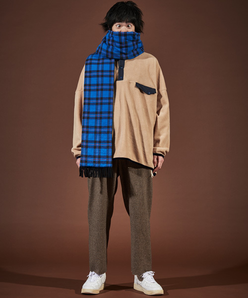 elephant TRIBAL fabrics（エレファントトライバルファブリックス）の「elephant TRIBAL fabrics Wide Snap T（その他トップス・メンズ・ブラック/ベージュ・FREE）」の6枚目の写真