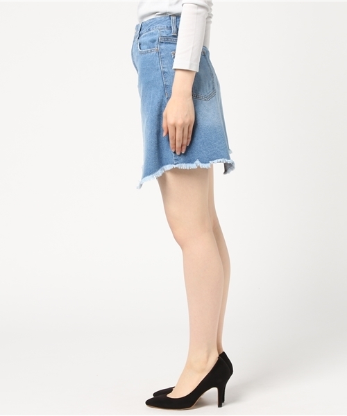 MURUA（ムルーア）の「Ｒｅｍａｋｅデザインデニムスカート（デニムスカート・レディース・ライトブルー・2/1）」の10枚目の写真