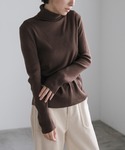 select MOCA | カラバリ豊富♪着痩せシンプルリブタートルネックニット(ニット/セーター)