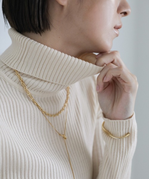 セール】【13色展開】シンプルリブタートルニット（ニット/セーター