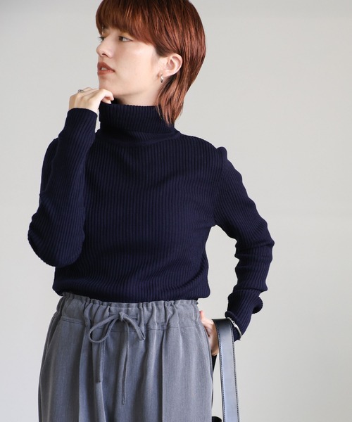 モガ MOGA カフス付 タートル リブニットセーター2【ブランド古着ベクトル】【中古】191105★ セール13色展開シンプルリブタートルニット（ニット⁄セーター