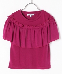 GLOBAL WORK | 【キッズ】ラウンドフリルプルオーバー半袖/762754(Tシャツ/カットソー)