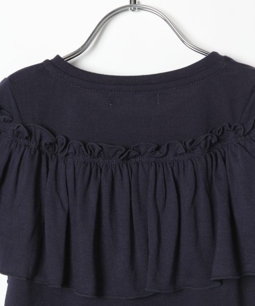 GLOBAL WORK（グローバルワーク）の「【キッズ】ラウンドフリルプルオーバー半袖/762754（Tシャツ/カットソー・キッズ・ネイビー/ライトパープル/カーキ・XX-LARGE/SMALL/LARGE/MEDIUM/X-LARGE）」の8枚目の写真