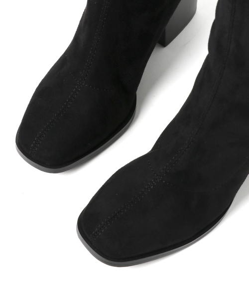 MOUSSY（マウジー）の「STRETCH THIGH HIGH BOOTS（ブーツ・レディース・ブラック・LARGE/MEDIUM/SMALL）」の3枚目の写真