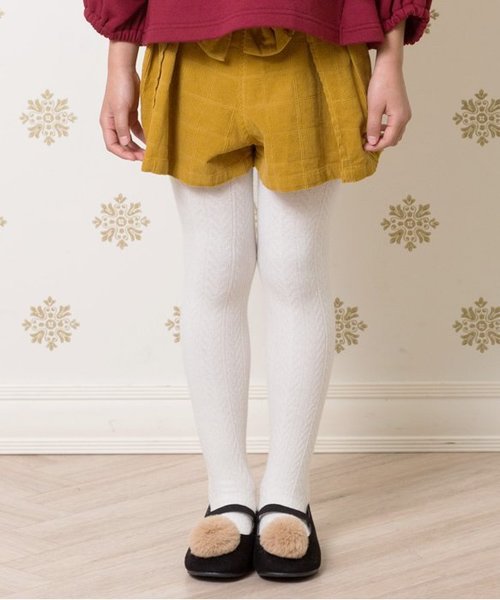 apres les cours(アプレレクール)の「レイヤード風キュロット(その他パンツ・キッズ・ワインレッド/キャメル・90/100/110/120/80/130/140)」の2枚目の写真