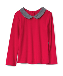 GAP | Gap シャンブレーカラー長袖トップス(Tシャツ/カットソー)
