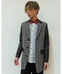 603 | 603 チェック× PVCロングジャケット(テーラードジャケット)