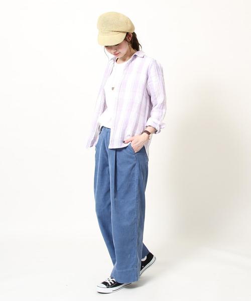 coen（コーエン）の「サマーコーデュロイワイドパンツ（その他パンツ・レディース・オフホワイト/ベージュ/ライム/コバルトブルー・MEDIUM/SMALL/LARGE）」の14枚目の写真