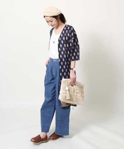 coen（コーエン）の「サマーコーデュロイワイドパンツ（その他パンツ・レディース・オフホワイト/ベージュ/ライム/コバルトブルー・MEDIUM/SMALL/LARGE）」の20枚目の写真