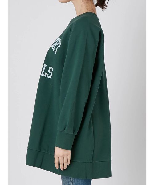 Ungrid（アングリッド）の「ビッグルーズロゴスウェット（スウェット・レディース・ライトグレー/ブラック/グリーン・FREE）」の9枚目の写真