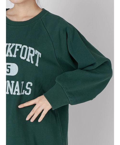 Ungrid（アングリッド）の「ビッグルーズロゴスウェット（スウェット・レディース・ライトグレー/ブラック/グリーン・FREE）」の12枚目の写真