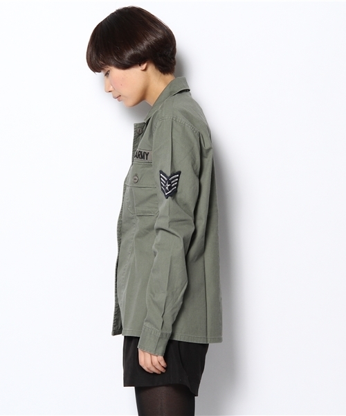 WEGO(ウィゴー)の「ミリタリーLSシャツ(シャツ/ブラウス・レディース・カーキ・FREE)」の3枚目の写真