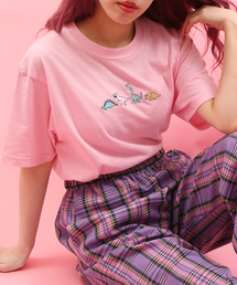 WC/ダイナソー刺繍Tシャツ