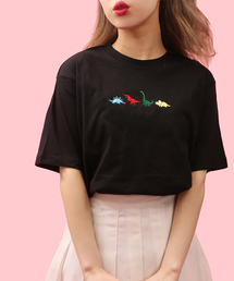 WC | WC/ダイナソー刺繍Tシャツ(Tシャツ/カットソー)