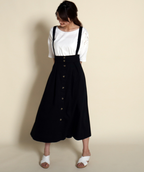 MARLENE JOBERT（マルレーヌ　ジョベル）の「肩刺繍カットソー（Tシャツ/カットソー・レディース・オフホワイト/ブラック/杢グレー・M/L）」の20枚目の写真