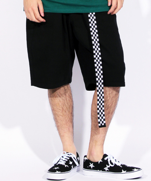 8(eight)(エイト)の「デニム ショートパンツ ベルト付き ハーフパンツ(その他パンツ・メンズ・ホワイト/ブラック/インディゴブルー/ケミカルウォッシュ・MEDIUM/LARGE)」の3枚目の写真