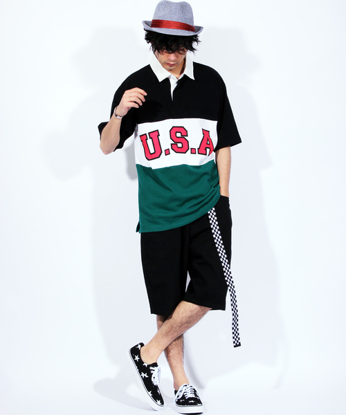 8(eight)(エイト)の「デニム ショートパンツ ベルト付き ハーフパンツ(その他パンツ・メンズ・ホワイト/ブラック/インディゴブルー/ケミカルウォッシュ・MEDIUM/LARGE)」の6枚目の写真