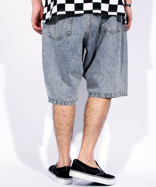 8(eight)(エイト)の「デニム ショートパンツ ベルト付き ハーフパンツ(その他パンツ・メンズ・ホワイト/ブラック/インディゴブルー/ケミカルウォッシュ・MEDIUM/LARGE)」の10枚目の写真