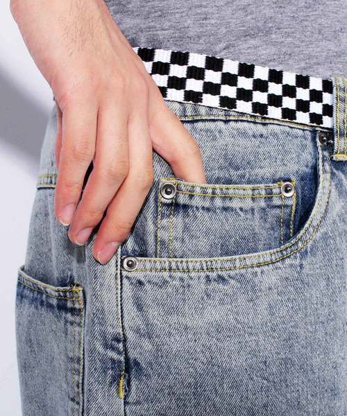 8(eight)(エイト)の「デニム ショートパンツ ベルト付き ハーフパンツ(その他パンツ・メンズ・ホワイト/ブラック/インディゴブルー/ケミカルウォッシュ・MEDIUM/LARGE)」の16枚目の写真