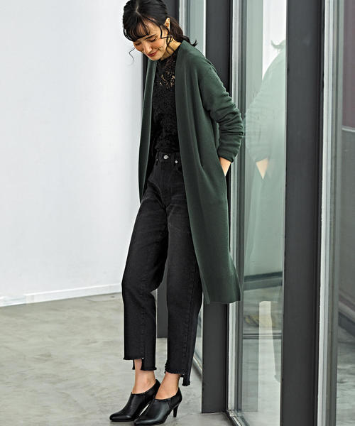 green label relaxing(グリーンレーベルリラクシング)の「SC スリム シガレット デニム(デニムパンツ・レディース・ブラック/コバルトブルー・36/38)」の14枚目の写真