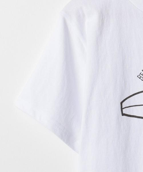 coen（コーエン）の「USAコットンベアプリントTシャツ（Tシャツ/カットソー・メンズ・ホワイト/オリーブ・MEDIUM/X-LARGE/SMALL/LARGE）」の4枚目の写真